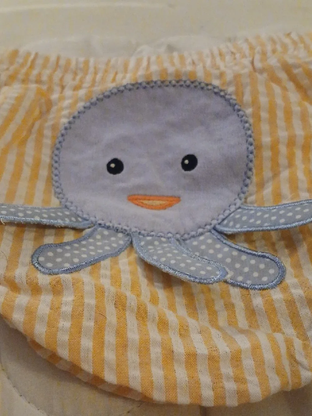 Baby Aspen Orange and White Striped Kids Swim Coverup